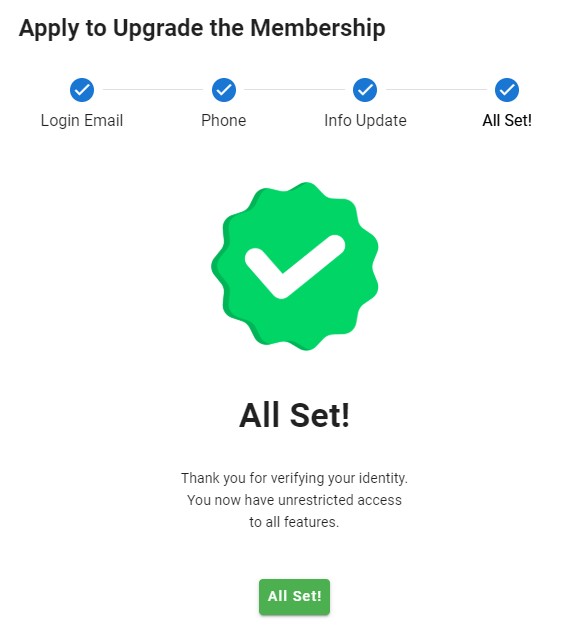 The upgrade is completed.